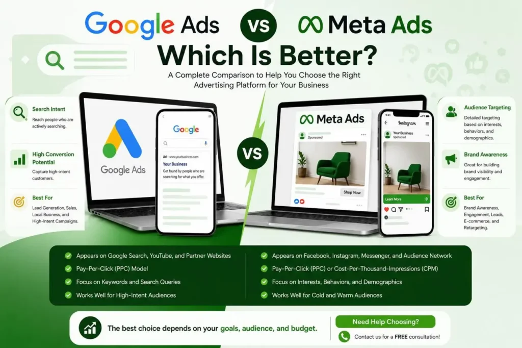 Blogs google ads &meta ads which is better freelance digital marketing strategist in  riyadh